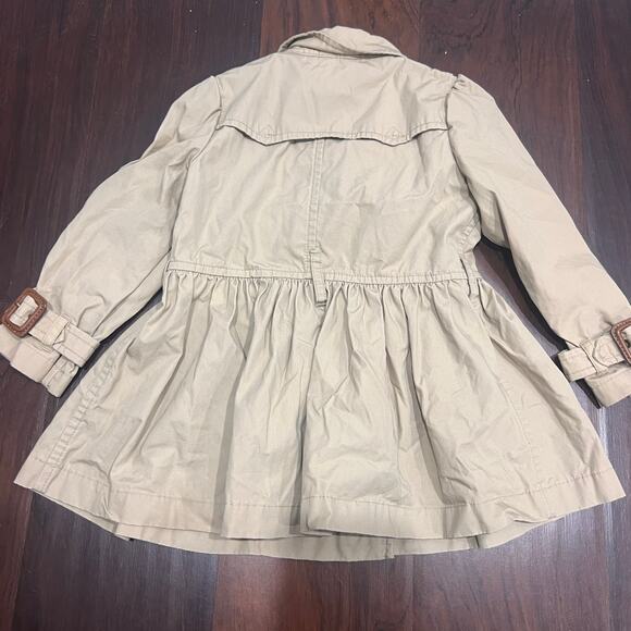 RALPH LAUREN Beige Girls' Trench Coat in size 24M - Picture 3 of 3